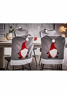 Χριστουγεννιάτικο κάλυμμα για καρέκλες (σετ 4 τεμ.)-