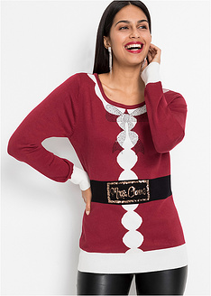Χριστουγεννιάτικο πουλόβερ με παγιέτες-BODYFLIRT