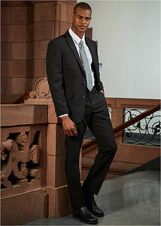 Κοστούμι (σετ 4 τεμ.) Σακάκι, παντελόνι, πουκάμισο, γραβάτα-bpc selection bonprix collection