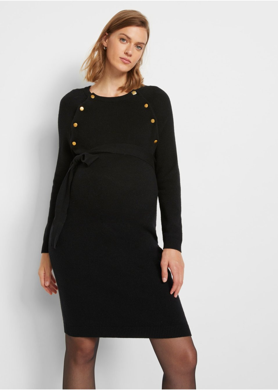 Πλεκτό φόρεμα εγκυμοσύνης και θηλασμού-bpc bonprix collection