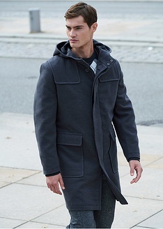Κοντό παλτό με κουκούλα-bpc selection