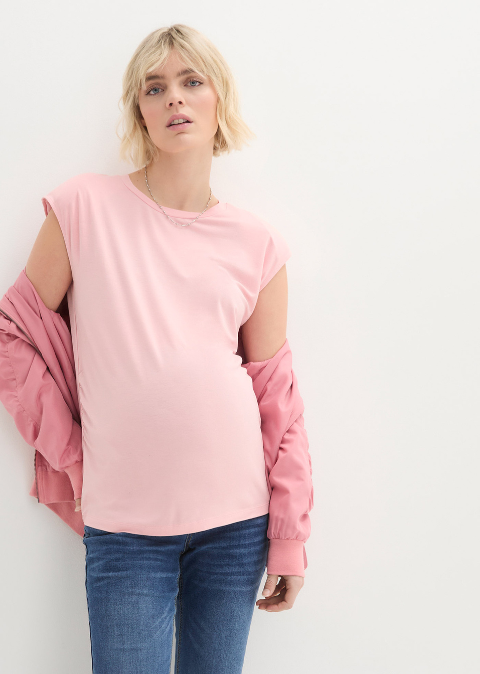 Μπλούζα εγκυμοσύνης με βάτες-bpc bonprix collection