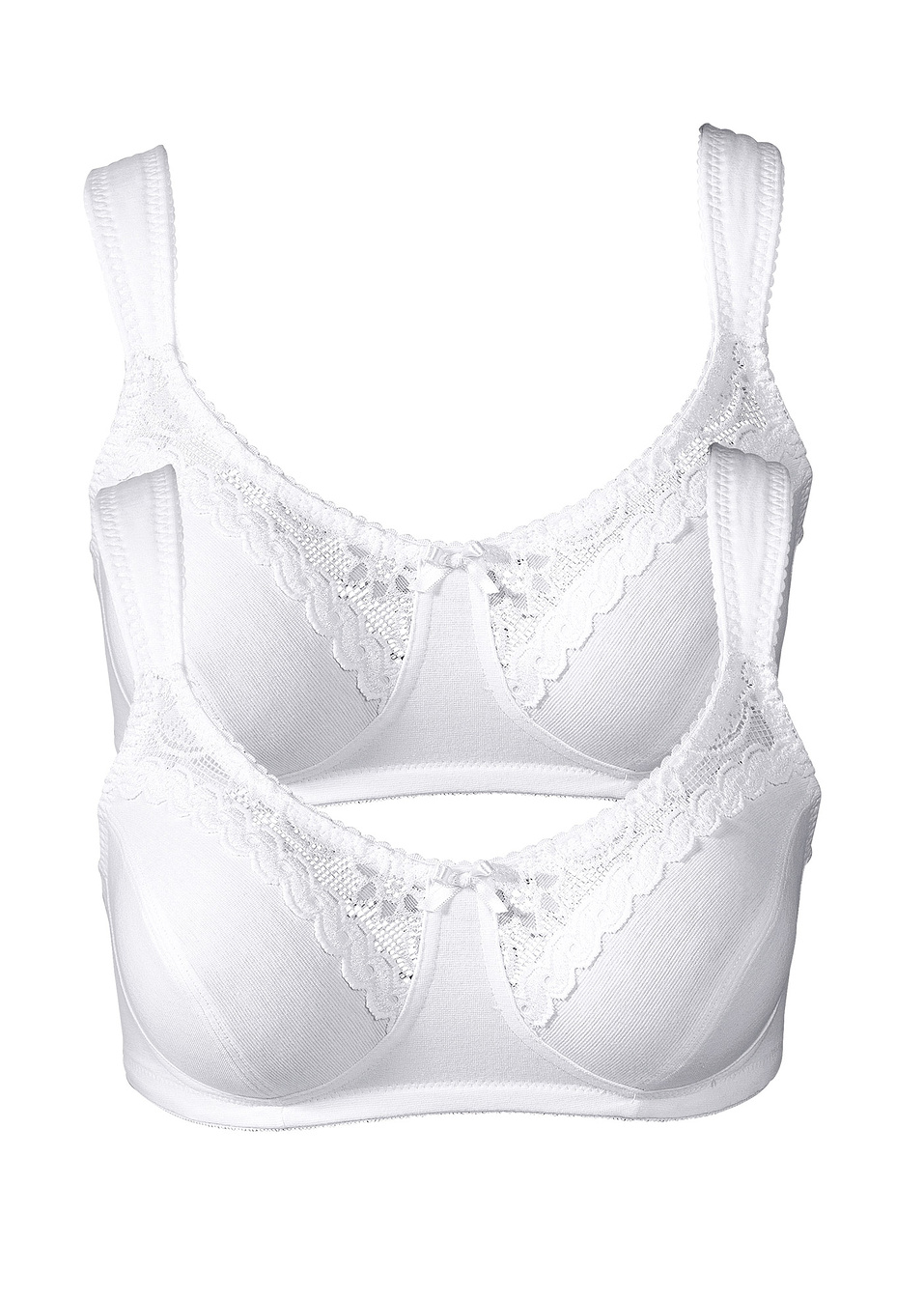 Сутиен (опаковка с 2 бр.)-Бяло-bpc bonprix collection