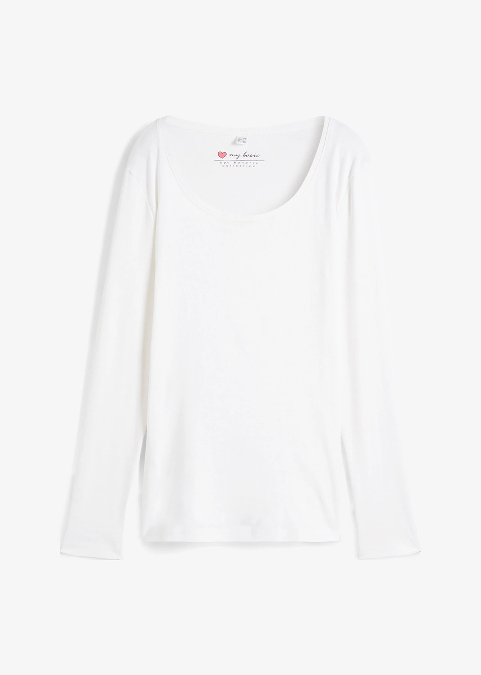 Μακρυμάνικη μπλούζα-Λευκό-bpc bonprix collection