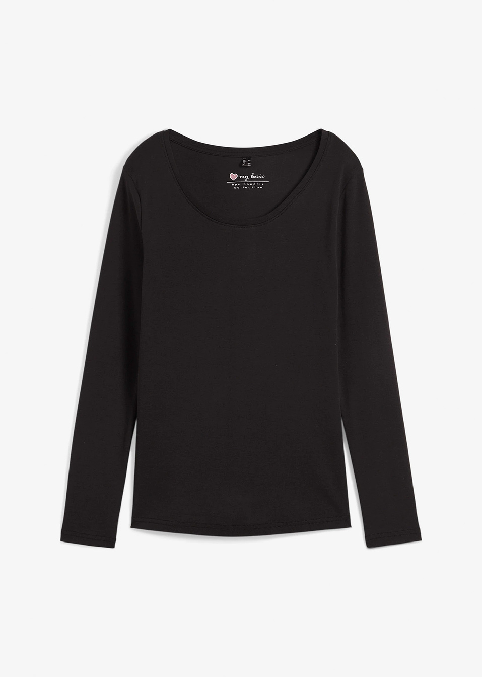 Μακρυμάνικη μπλούζα-Μαύρο-bpc bonprix collection