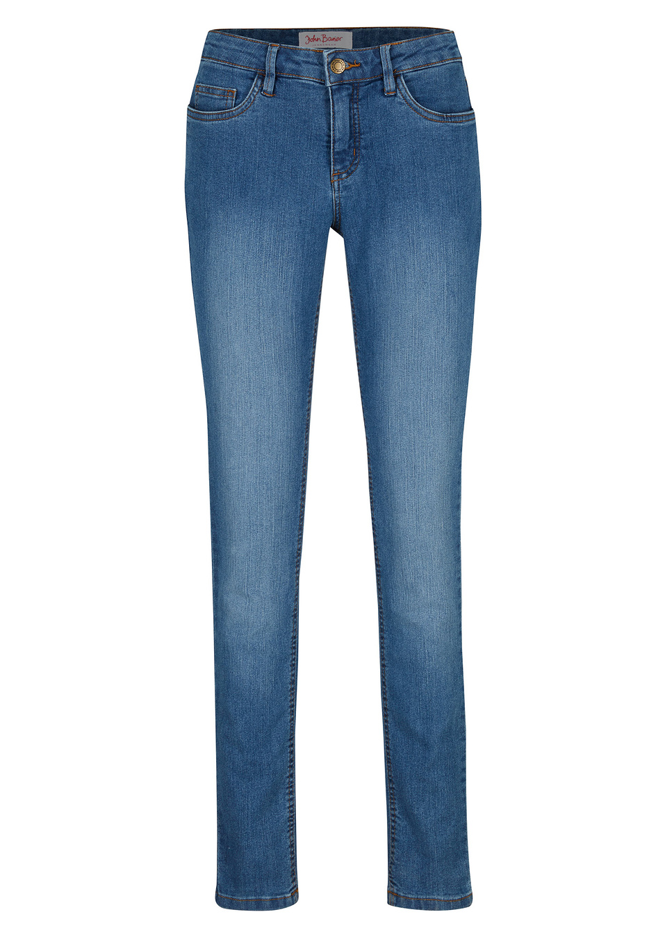 Ελαστικό τζιν SKINNY-Μπλε used-John Baner JEANSWEAR