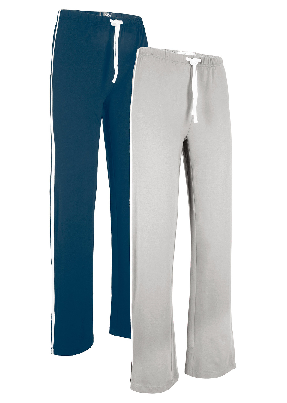 Αθλητικό παντελόνι (συσκευασία των 2)-Μπλε σκούρο + Γκρι ανοιχτό μελανζέ-
