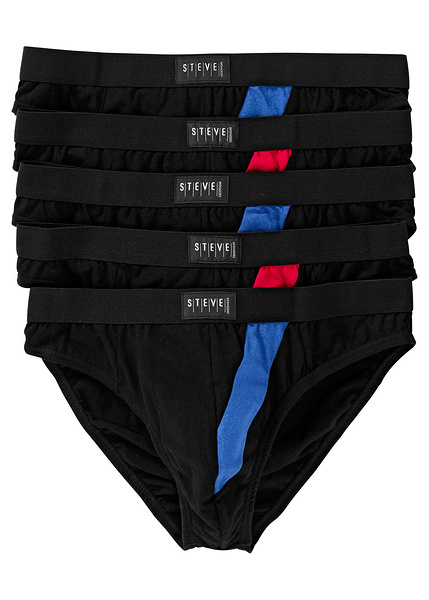 Слипове (опаковка с 5 бр.)-Черно-