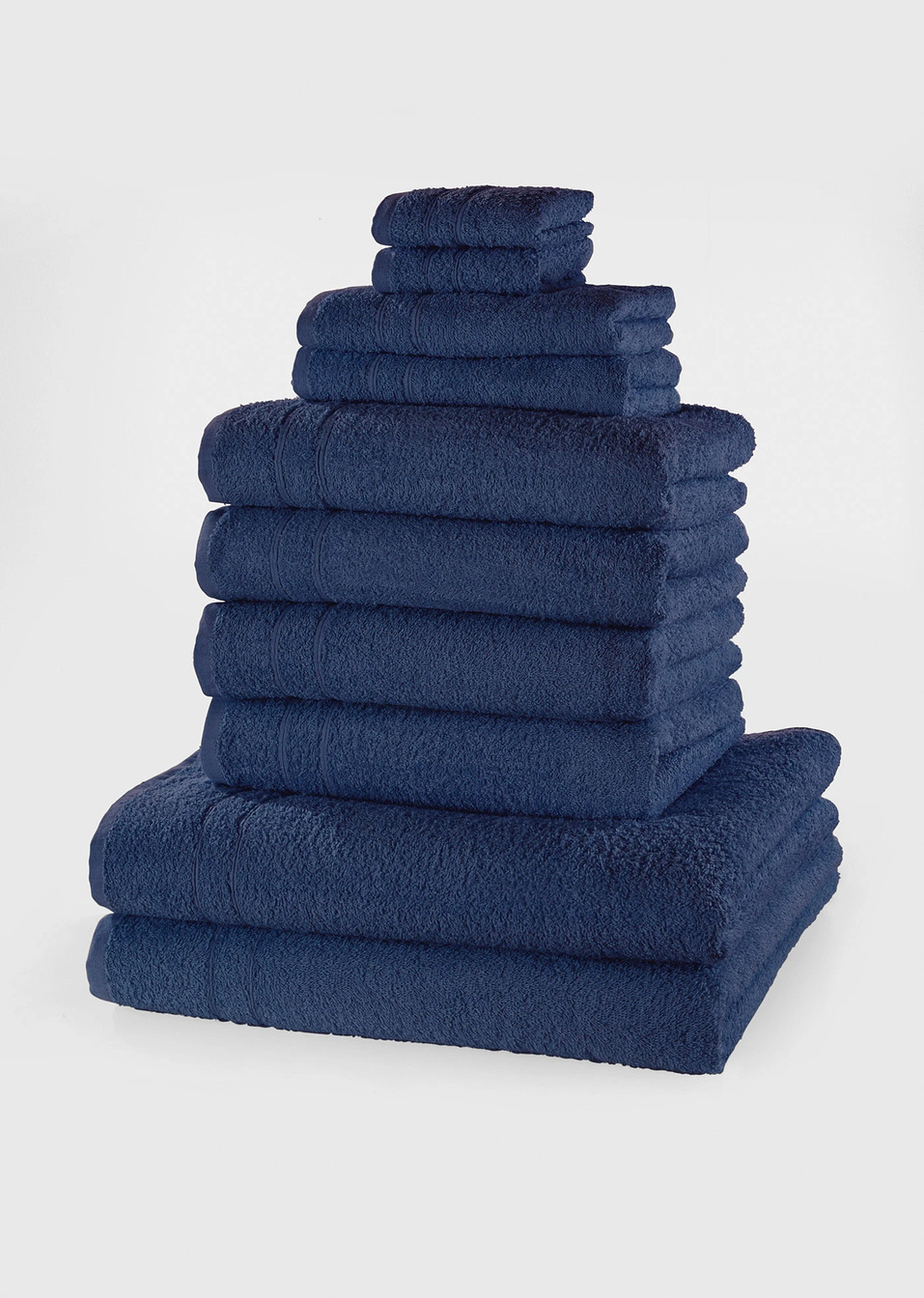 Хавлиени кърпи (комплект с 10 бр.)-Тъмно синьо-bpc living bonprix collection