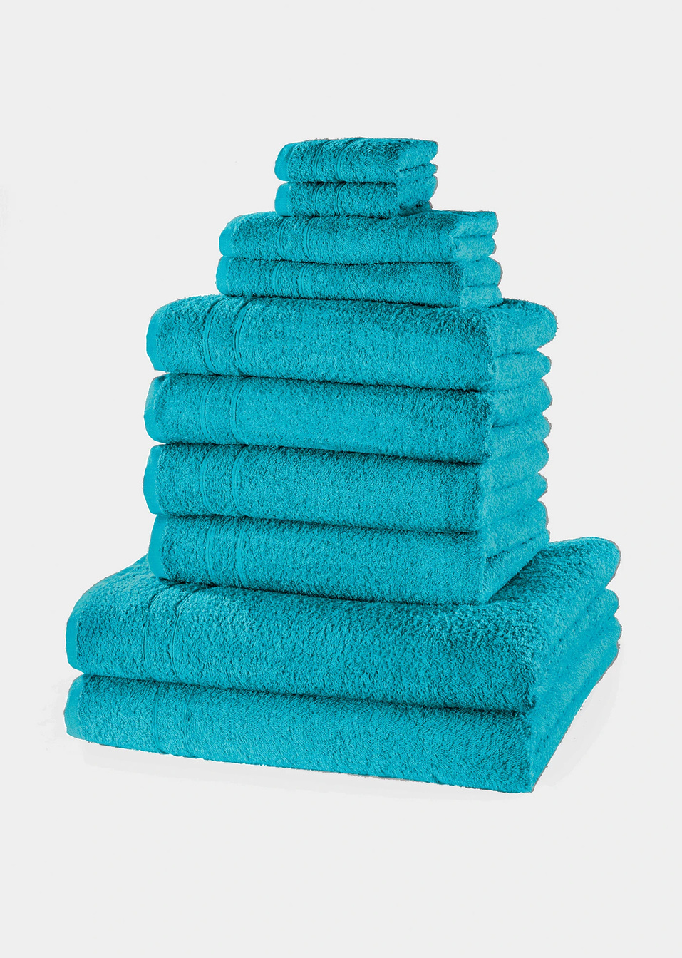 Πετσέτες (σετ των 10)-Πετρόλ-bpc living bonprix collection