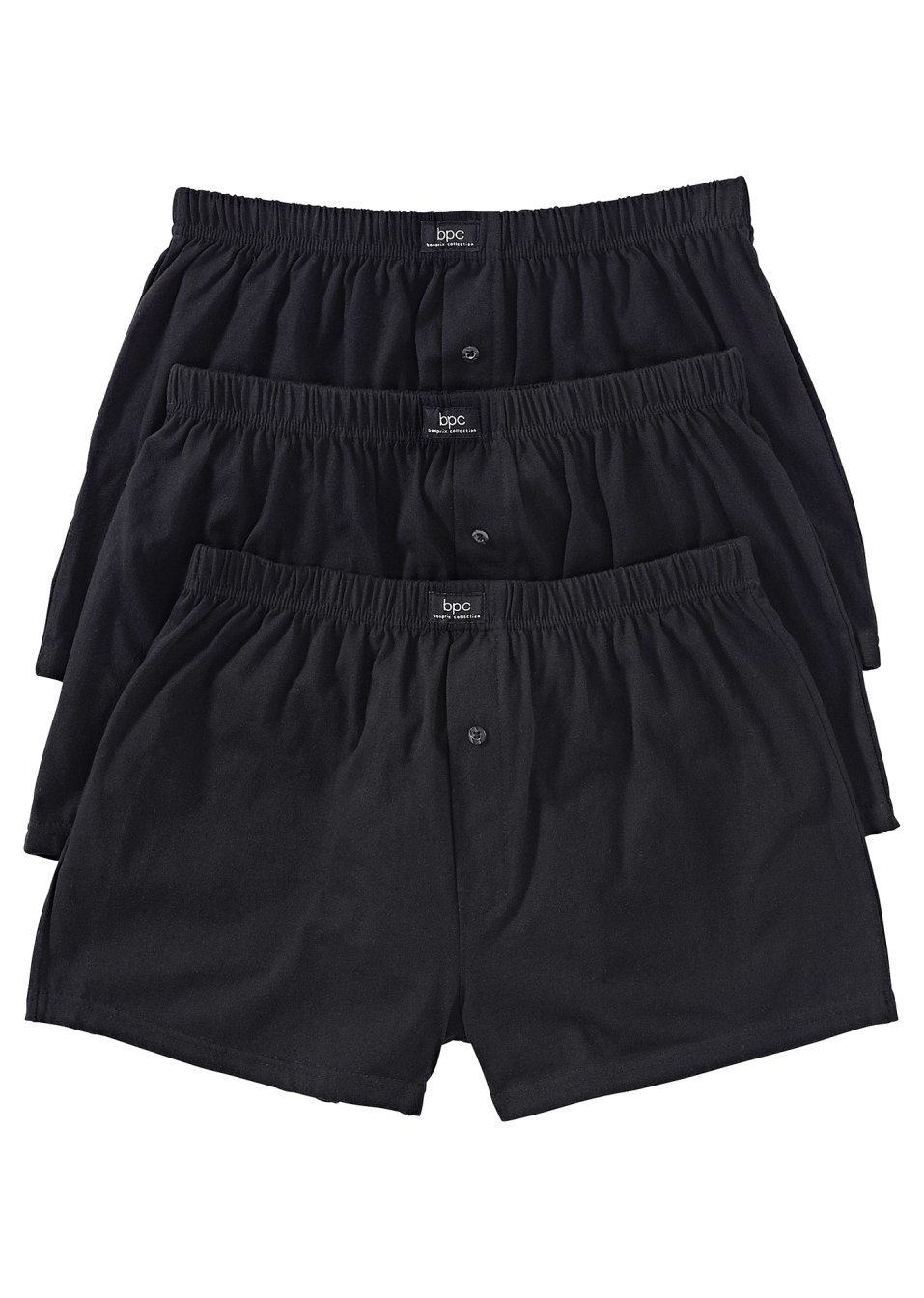 Φαρδύ μποξεράκι (συσκευασία των 3)-Μαύρο-bpc bonprix collection