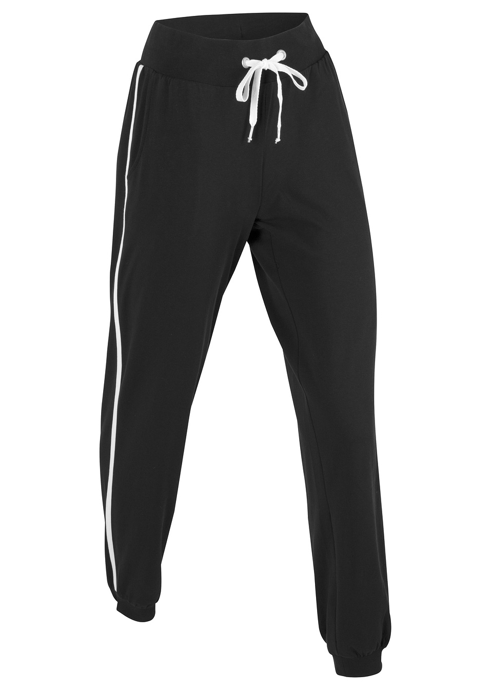 Αθλητικό παντελόνι-Μαύρο-