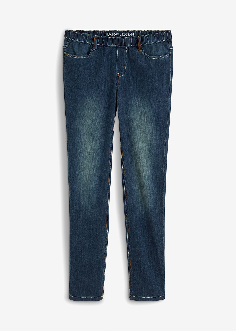 Jeggings από ελαστικό denim-Dirty denim-RAINBOW