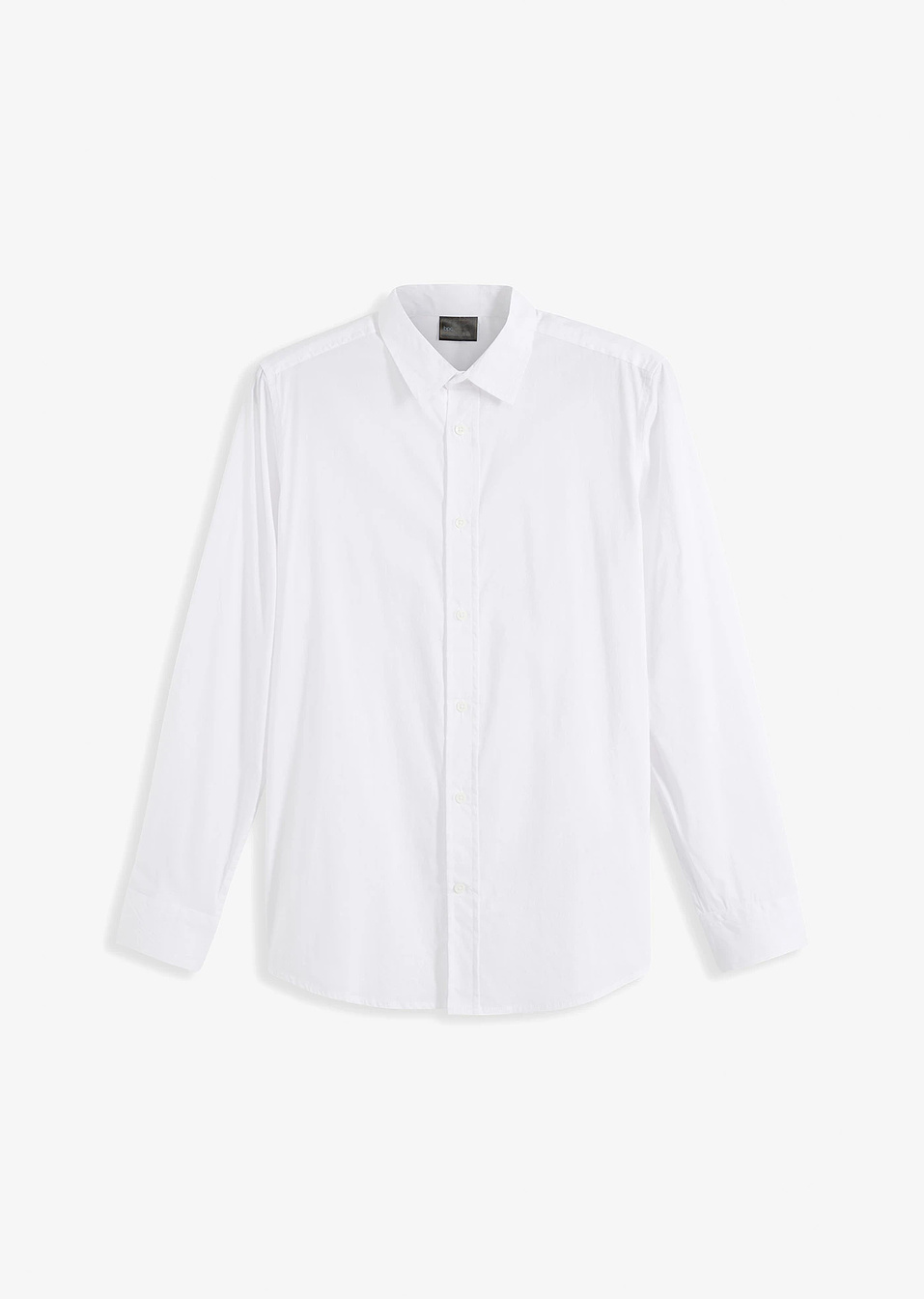 Ελαστικό πουκάμισο slim fit-Λευκό-