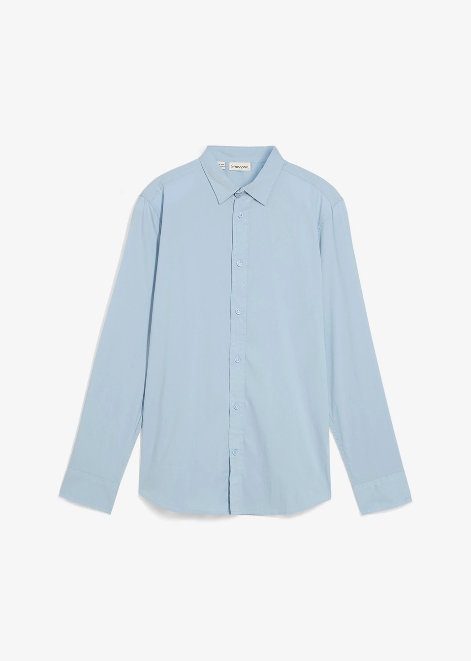 Еластична риза slim fit-Светло синьо-