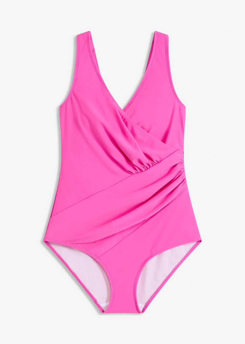 Цял бански със среден оформящ ефект-Фуксия-BODYFLIRT