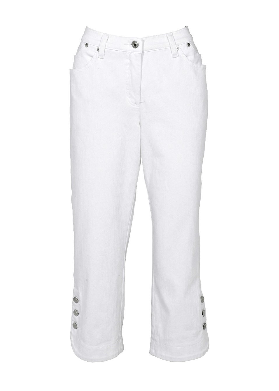 Τζιν κάπρι-Λευκό denim-bpc selection bonprix collection