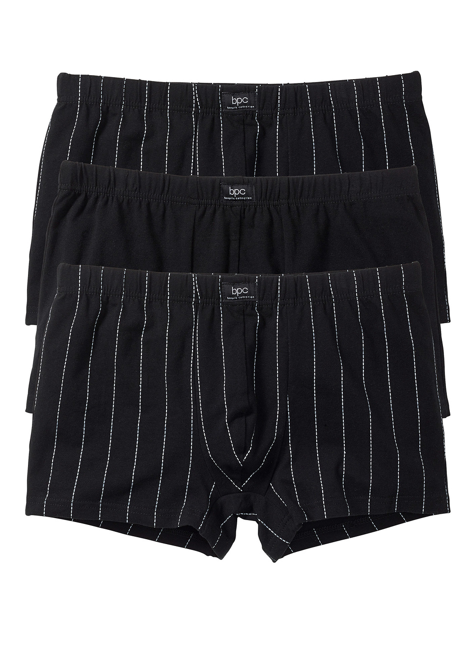 Μποξεράκι (συσκευασία των 3)-Μαύρο/Λευκό ριγέ-bpc bonprix collection