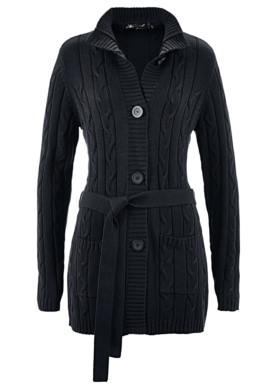 Μακριά ζακέτα-Μαύρο-bpc selection bonprix collection