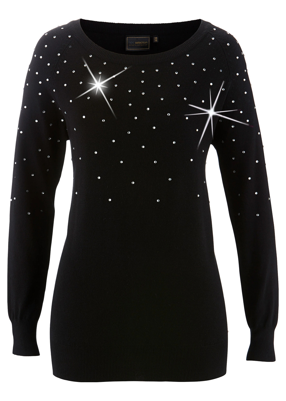Πουλόβερ-Μαύρο-bpc selection bonprix collection