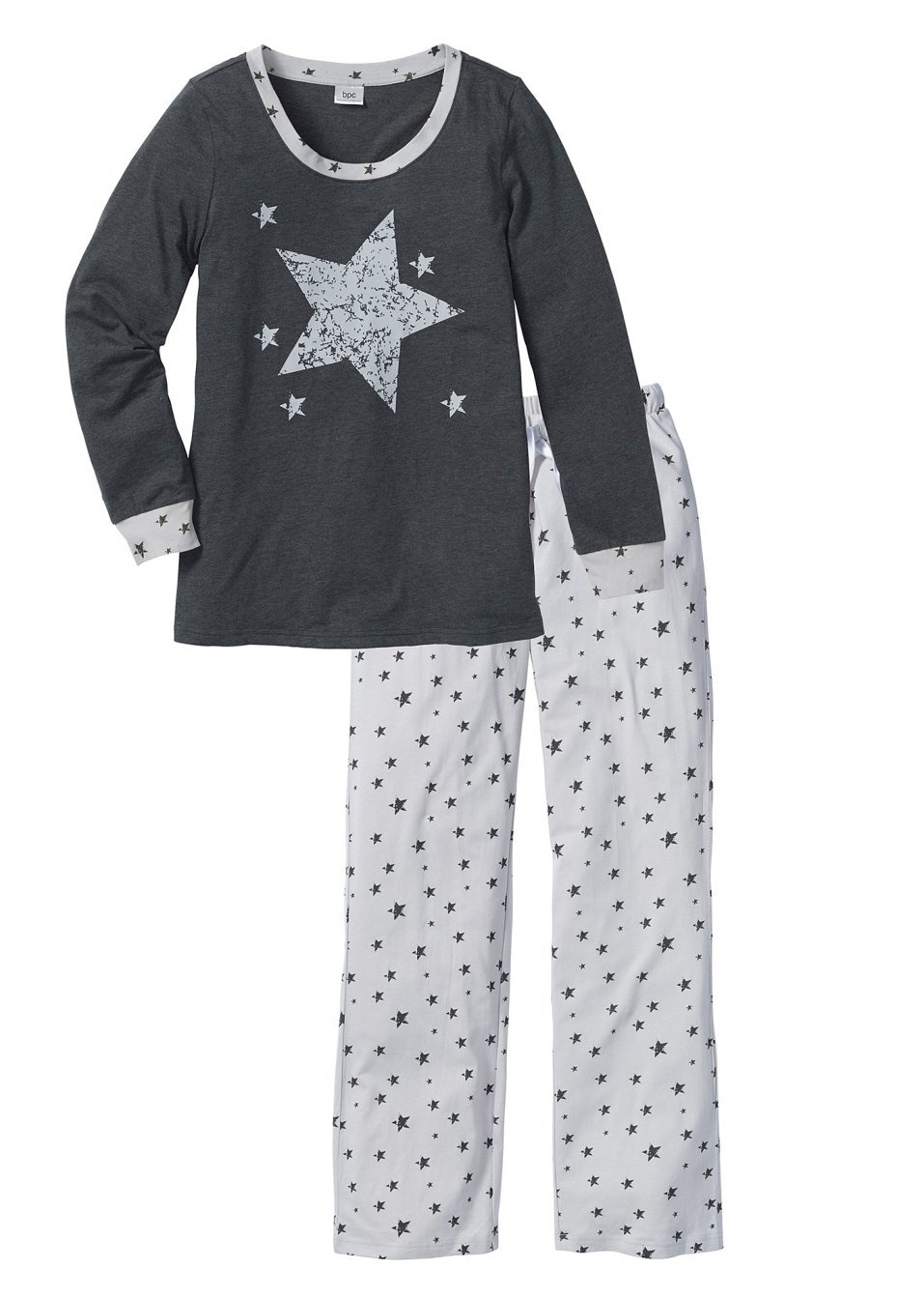 Πιτζάμα-Ανθρακί μελανζέ-bpc bonprix collection