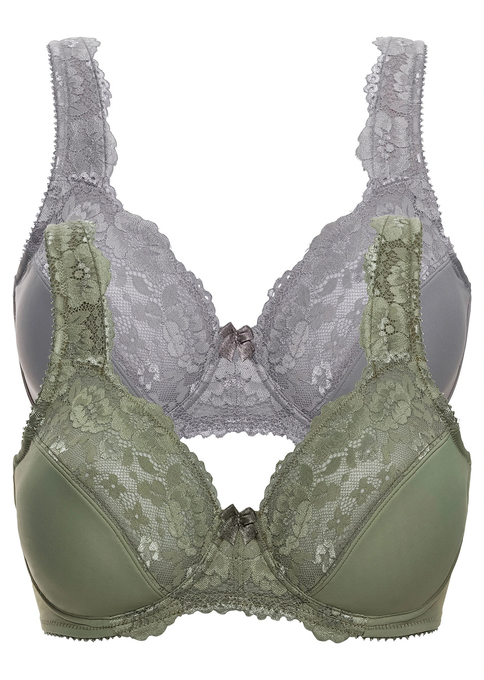 Σουτιέν minimizer (συσκευασία των 2)-Λαδί/Γκρι-bpc selection bonprix collection