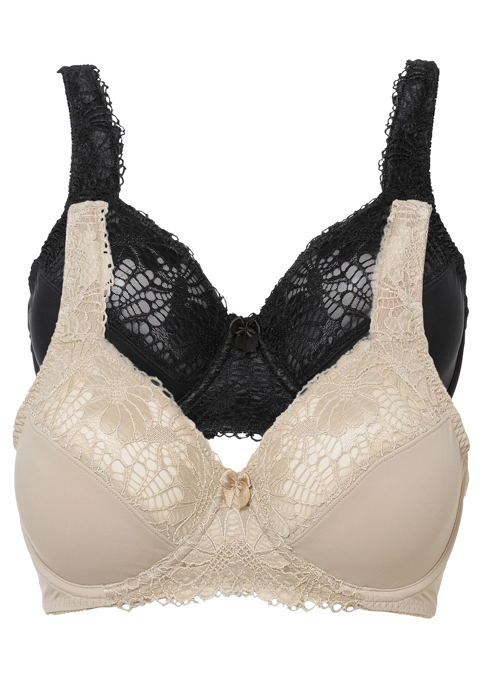 Σουτιέν minimizer (συσκευασία των 2)-Nude + Μαύρο-bpc selection bonprix collection