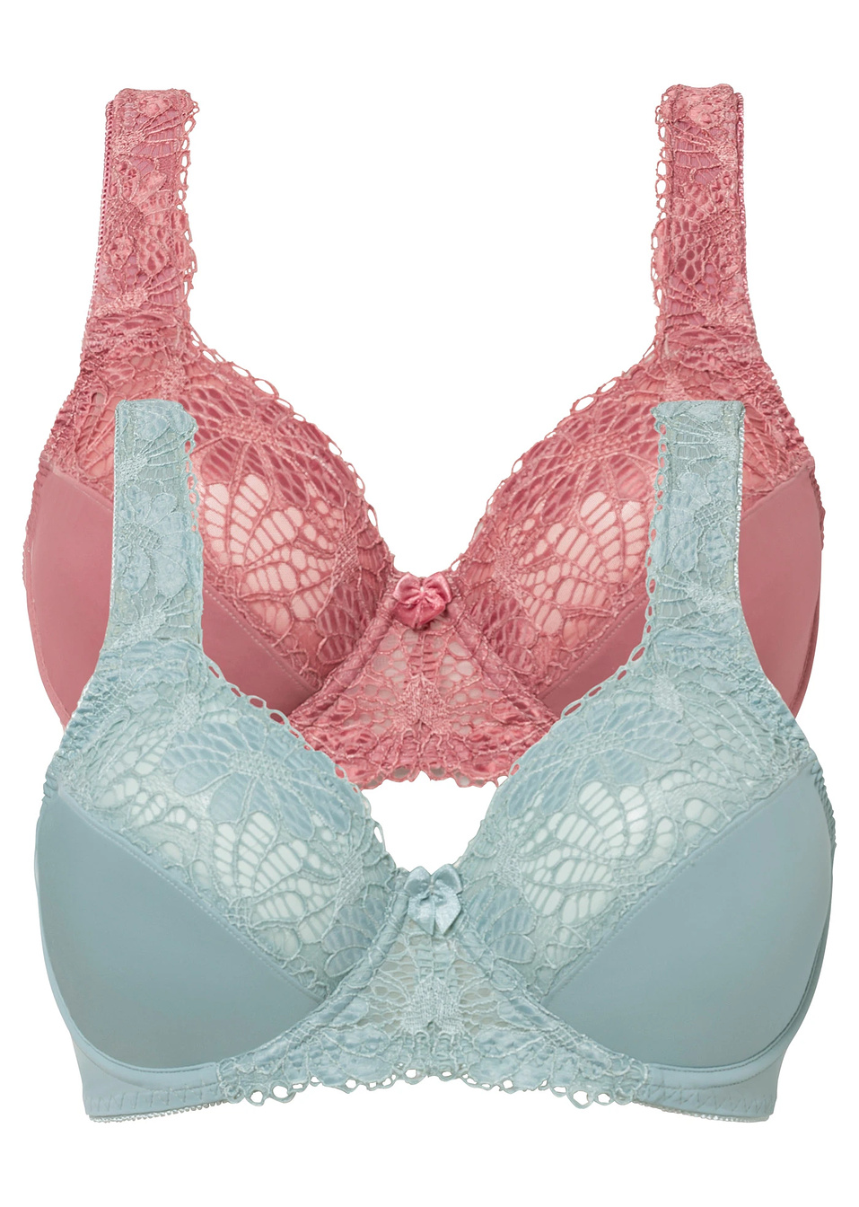 Σουτιέν minimizer (συσκευασία των 2)-Της μέντας ανοιχτό + Του μούρου ροζέ-bpc selection bonprix collection