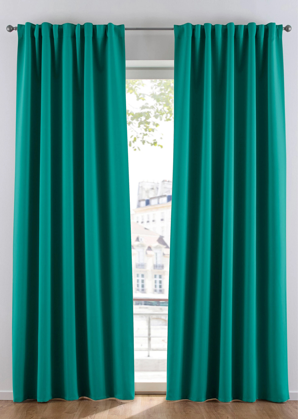 Затъмняваща завеса (опаковка с 1 бр.)-Изумрудено зелено-bpc living bonprix collection