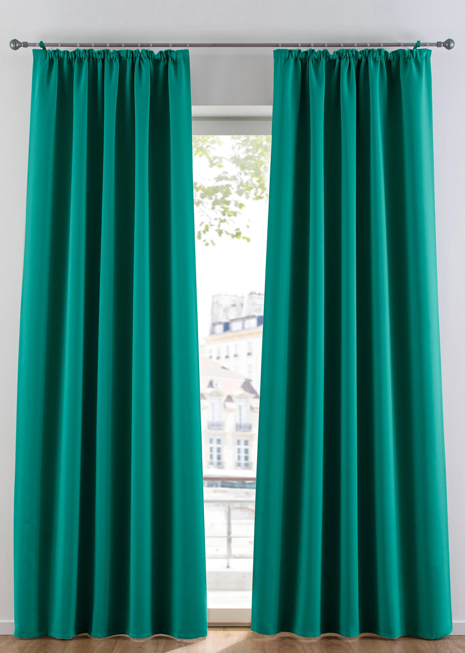 Затъмняваща завеса (опаковка с 1 бр.)-Изумрудено зелено-bpc living bonprix collection