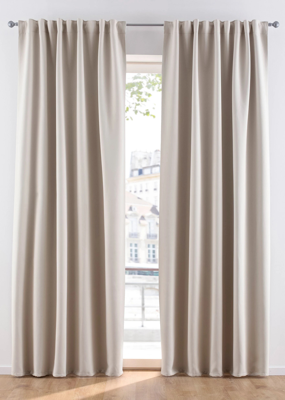 Затъмняваща завеса (опаковка с 1 бр.)-Бежово-bpc living bonprix collection
