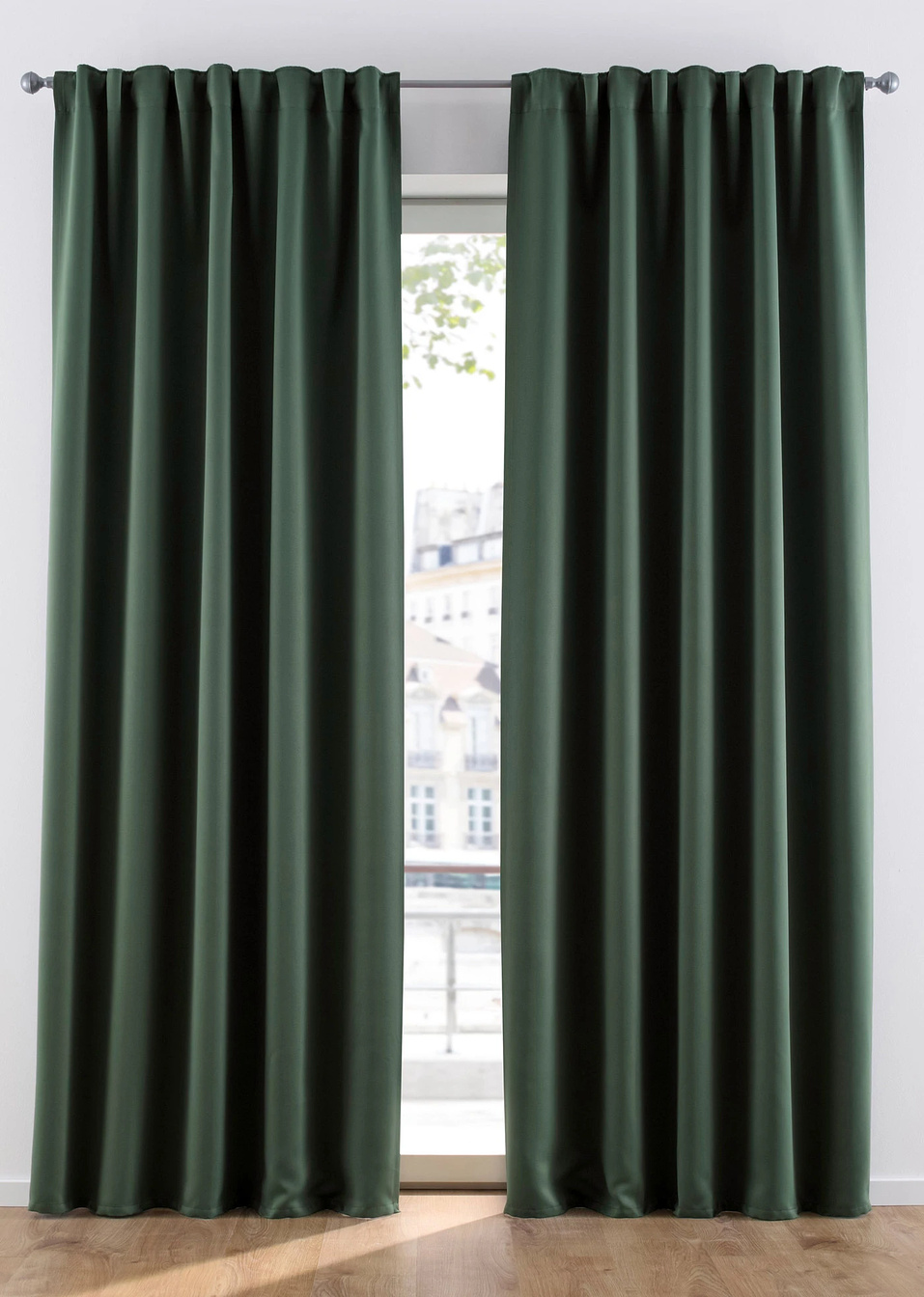 Затъмняваща завеса (опаковка с 1 бр.)-Масленозелено-bpc living bonprix collection