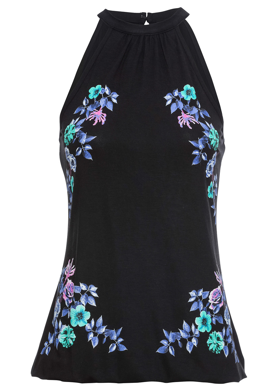 Потник от жарсе-Черно с щампа-BODYFLIRT