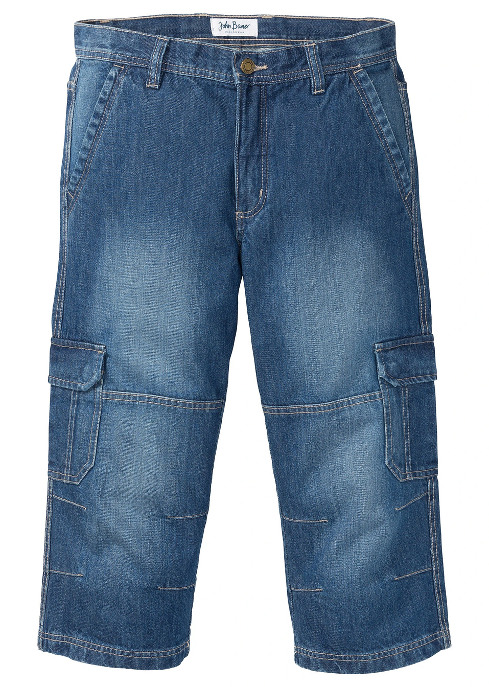 Τζιν 3/4 regular fit-Μπλε-John Baner JEANSWEAR