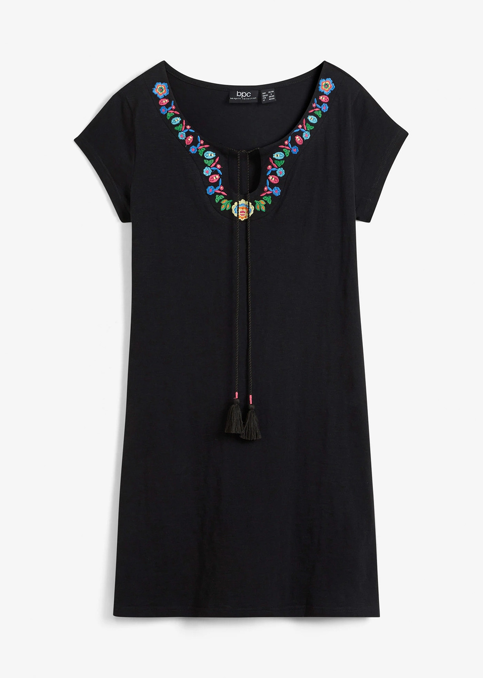 Φόρεμα ζέρσεϊ-Μαύρο-bpc bonprix collection