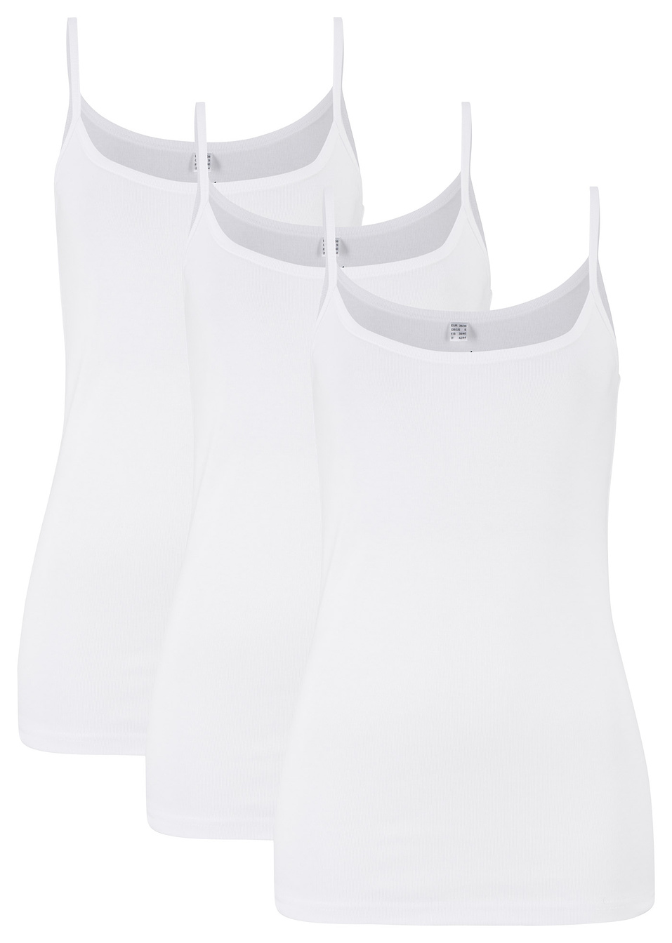 Потник (опаковка с 3 бр.)-Бяло + Бяло + Бяло-bpc bonprix collection