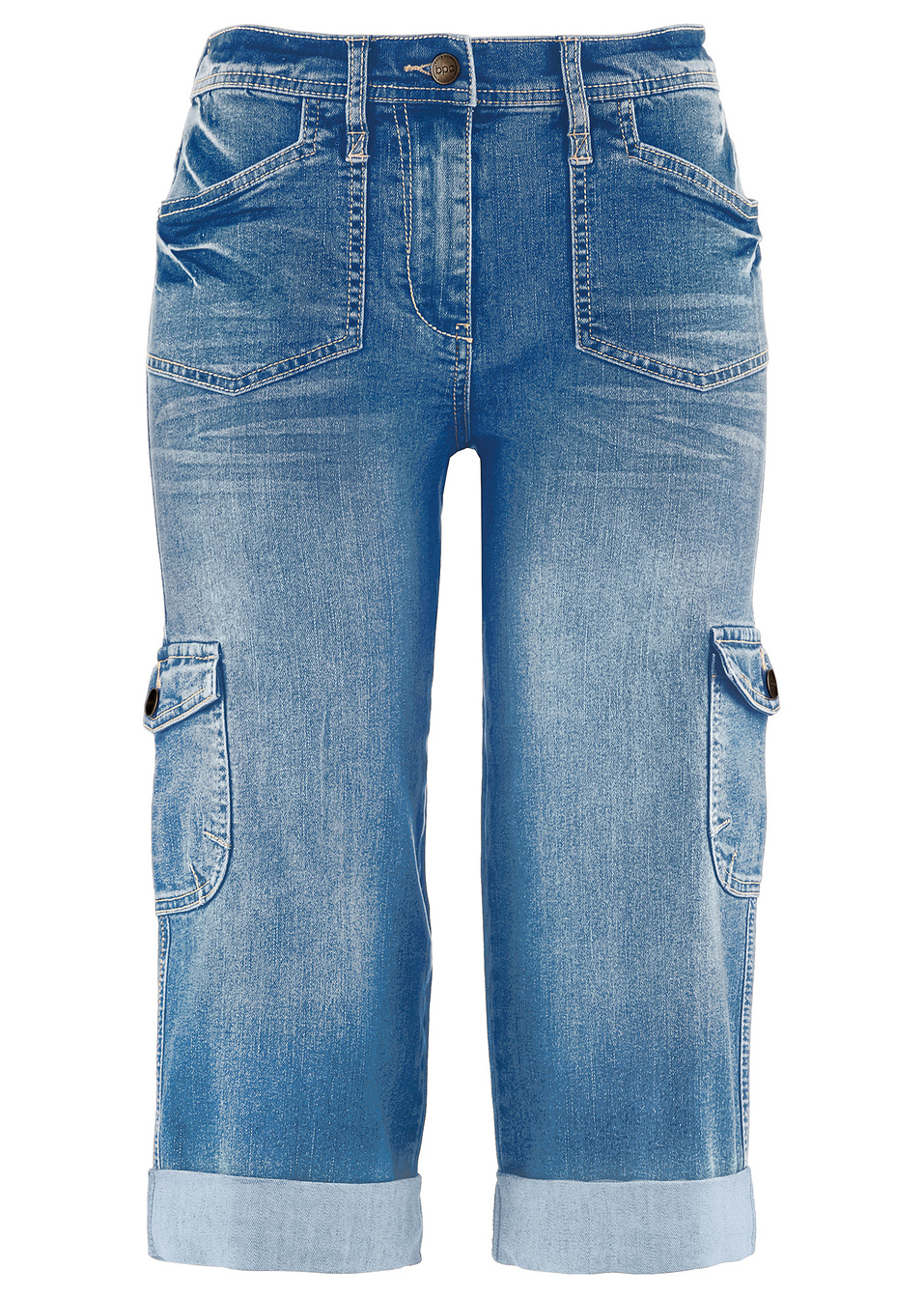 Ελαστικό τζιν κάπρι-Light μπλε ξεβαμμένο-bpc bonprix collection