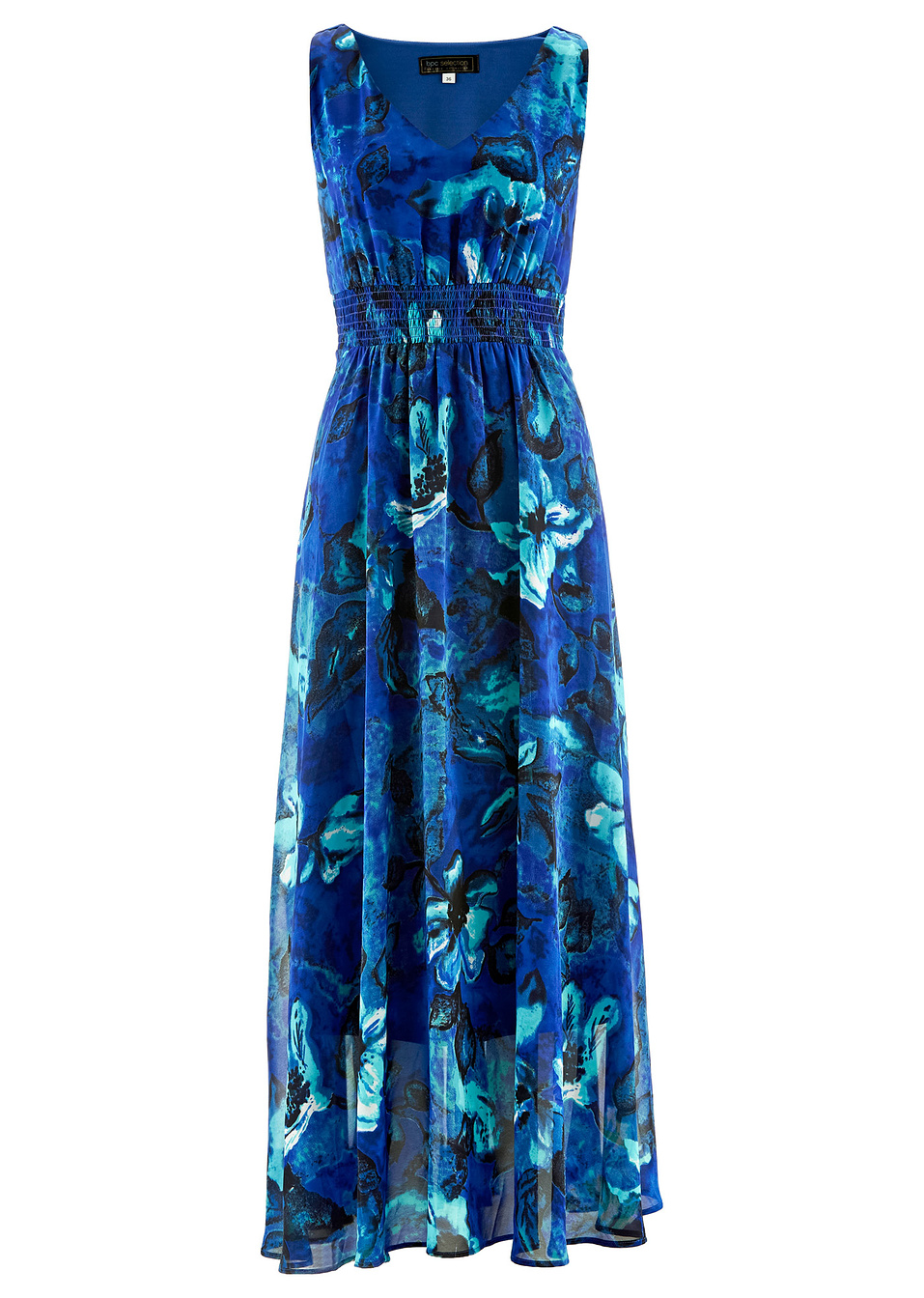 Φόρεμα-Μπλε ελεκτρίκ εμπριμέ-bpc selection bonprix collection