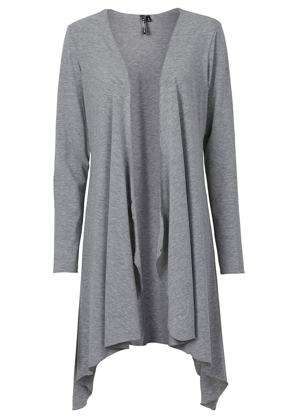 Ζακέτα ζέρσεϊ-Γκρι ανοιχτό μελανζέ-RAINBOW