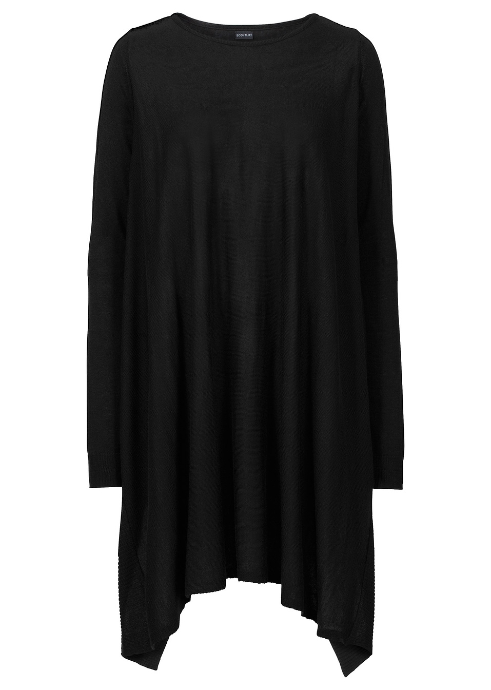 Μακρύ πουλόβερ-Μαύρο-BODYFLIRT