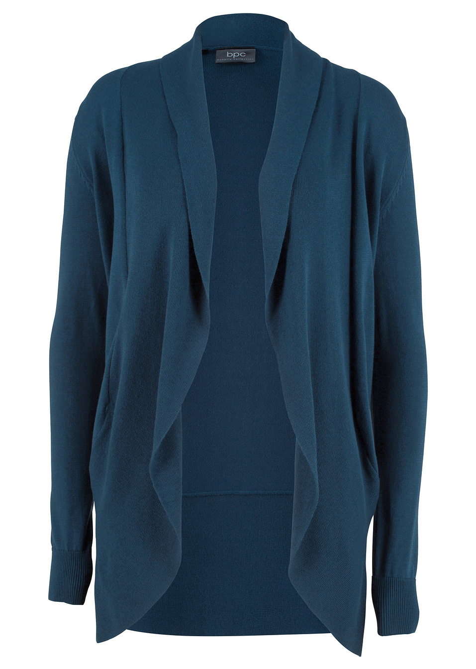 Жилетка с дълъг ръкав-Синьо тъмно-bpc bonprix collection