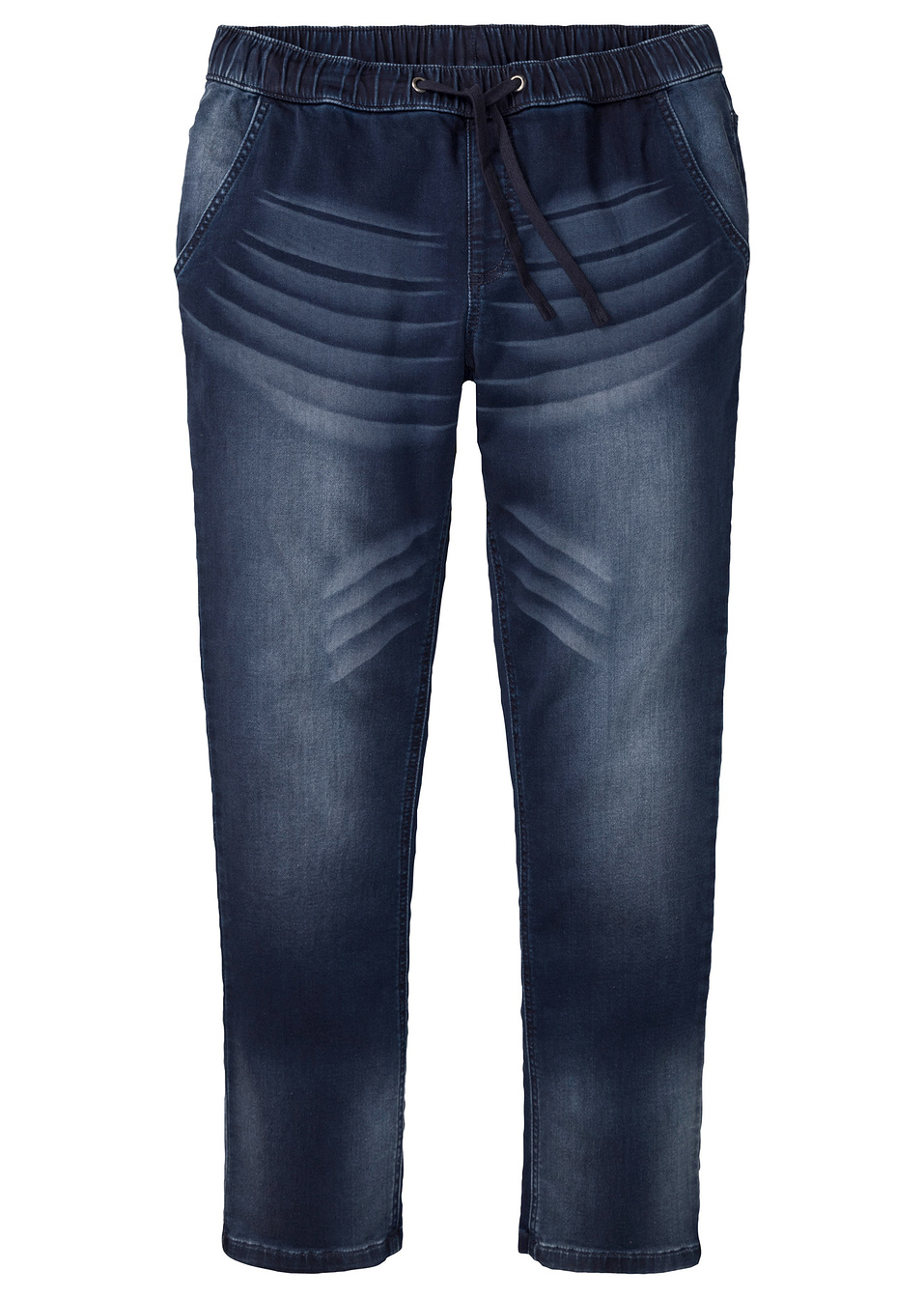 Τζιν φούτερ regular fit-Μπλε σκούρο-John Baner JEANSWEAR
