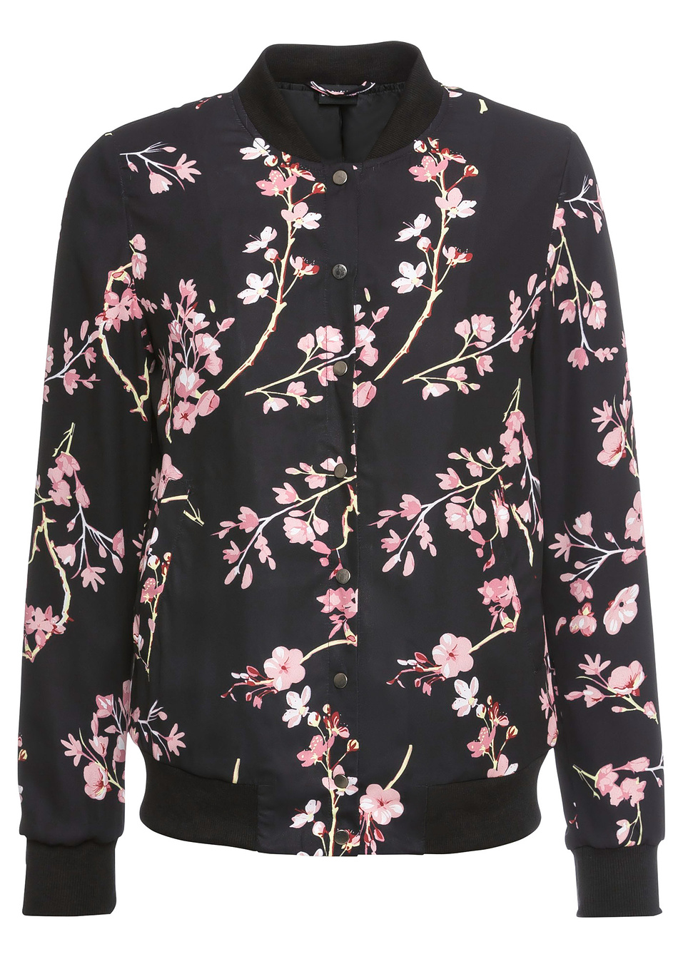 Яке-Черно/Розово флорално-BODYFLIRT