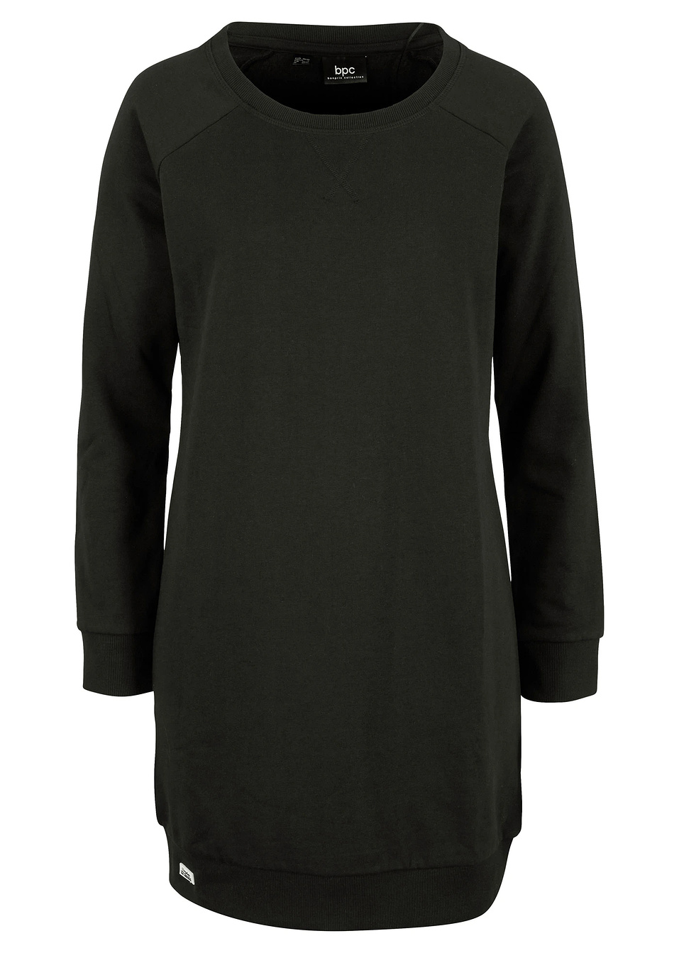 Рокля от трико-Черно-bpc bonprix collection