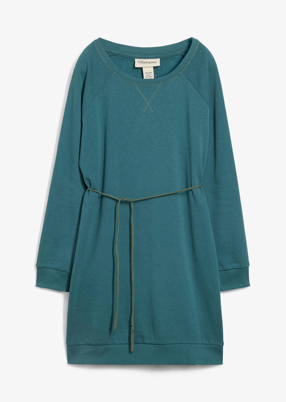 Φόρεμα φούτερ-Πράσινο του πιπεριού-bpc bonprix collection