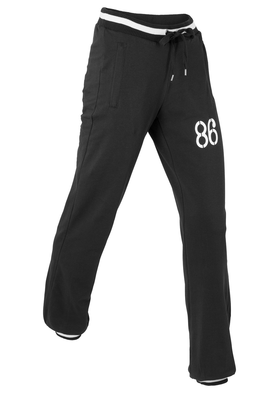 Еластично спортно долнище-Черно-bpc bonprix collection