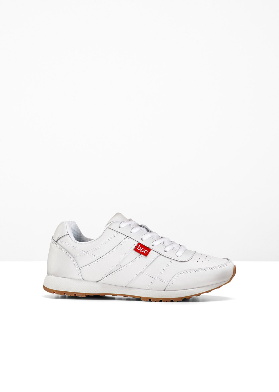 Кожени маратонки-Бяло-bpc bonprix collection