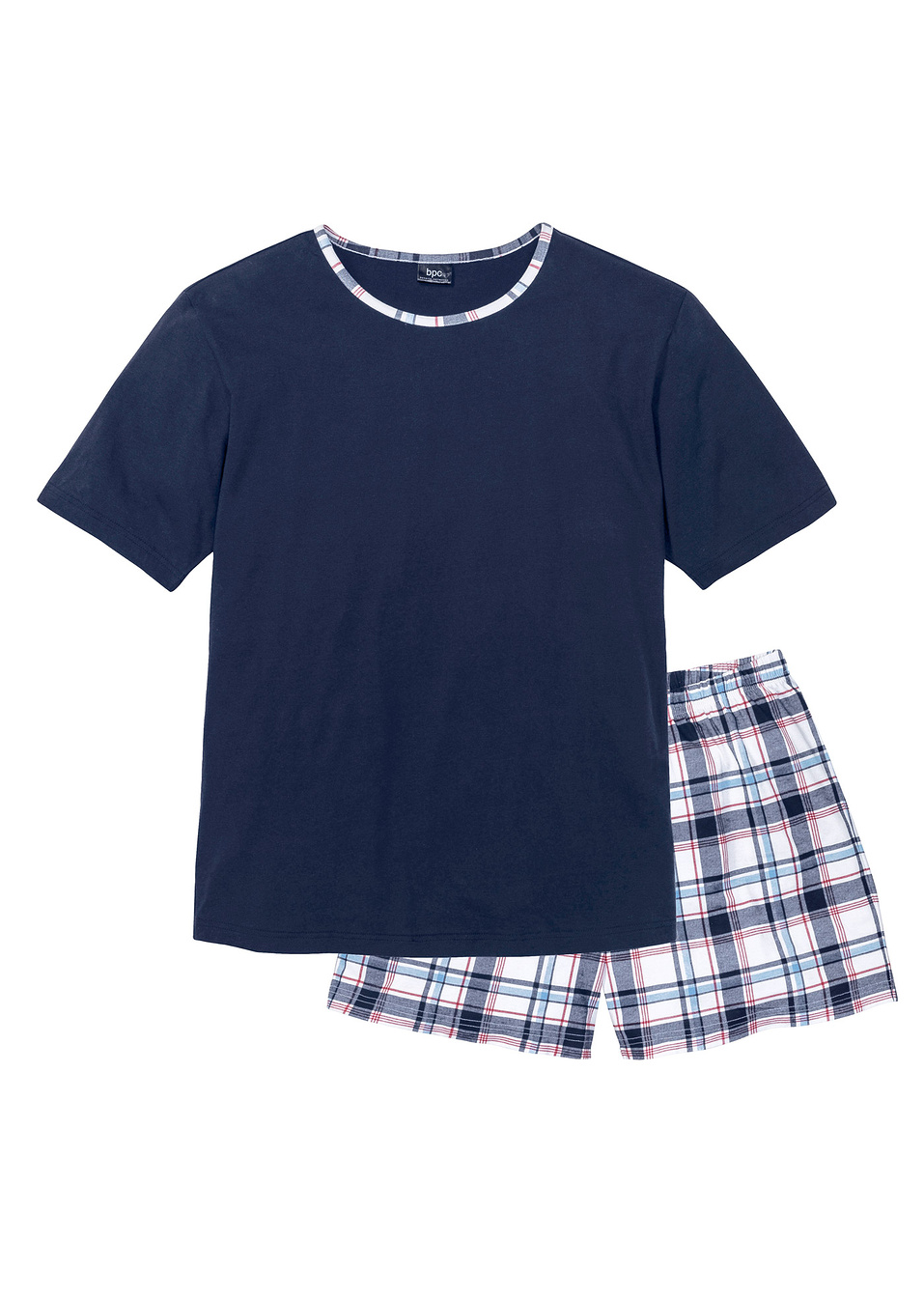 Пижама-Тъмно синьо каре-bpc bonprix collection