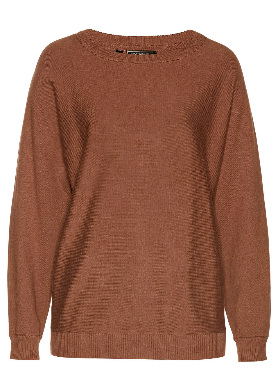 Πουλόβερ με μανίκια ζαπονέ-Καφέ κοκκινωπό-bpc selection bonprix collection