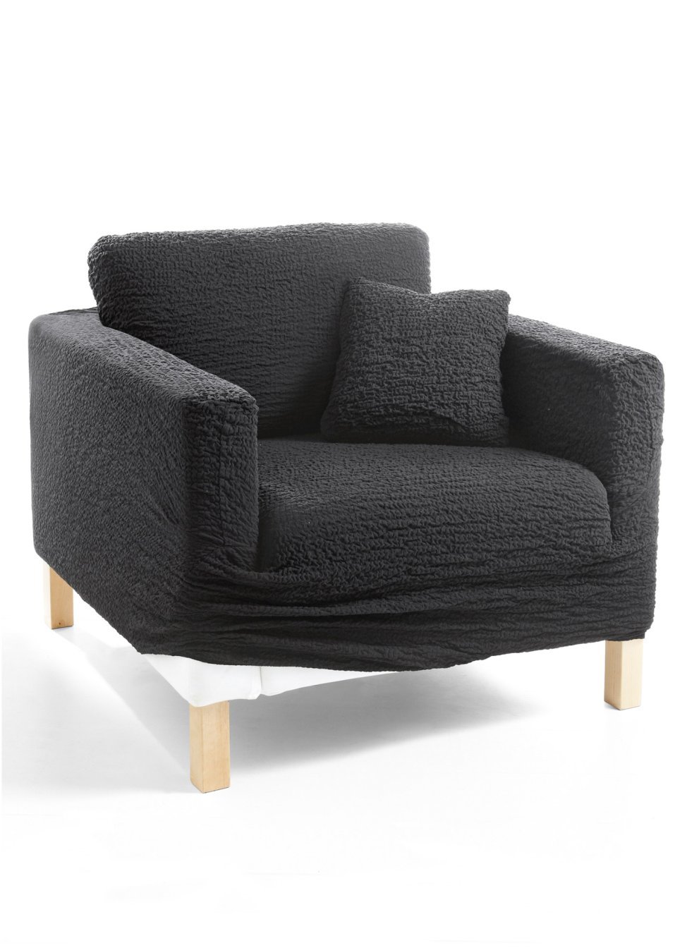 Еластичен калъф "Crincle"-Антрацит-